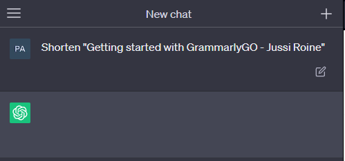ChatGPT is integrated into browser
